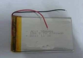 Envío libre 1pcs 354884 3.7 V 1700 mah de polímero de litio de la batería recargable li-po para la Tableta de juego de la máquina MP5