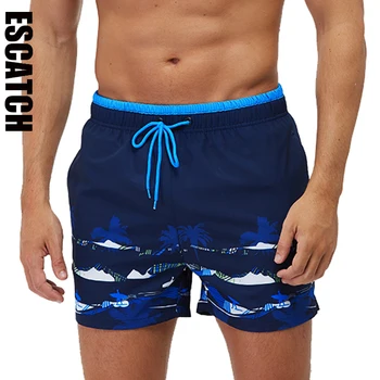 Escatch Marca 2023 Nuevo Verano de secado Rápido para Hombres Cortos de la Junta de trajes de baño Masculinos Gimnasio Bermudas Traje de baño ES1 Estilos de Surf Para los Hombres