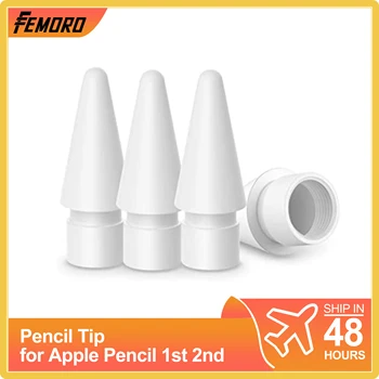 Feomro 4Pack Consejos Para Apple Lápiz 1 2 Generación de Consejos Para iPencil Consejos Para Apple Lápiz de Punta Para iPad Stylus Pen Reemplazo de la Punta