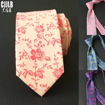 Flor Flaco Corbatas para las Mujeres Masculinas Corbatas hechas a Mano de la Moda Floral Corbata para los Hombres Estrecho Casual para Hombre de los Lazos para la Fiesta de Boda
