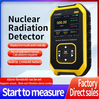FNIRSI GC-01 Nuclear Detector de Radiación Geiger X γ β-rayos Herramienta de Detección de la pantalla LCD dosímetro Radiactivos Probador de herramientas