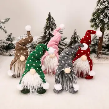 Gnome Muñeca 5 Colores Enano Toy Adorno Estables Base Pesada De Navidad Compacto Sueco Tomte Niss Juguete De La Felpa De Adorno