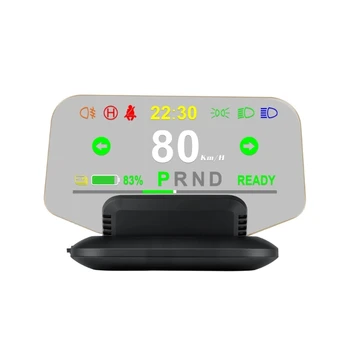 GPS HUD Head-Up Display Digital Universal Alarma de Recordatorio Medidor Velocímetro del Coche de la Electrónica para el Modelo 3 de Alta Definición
