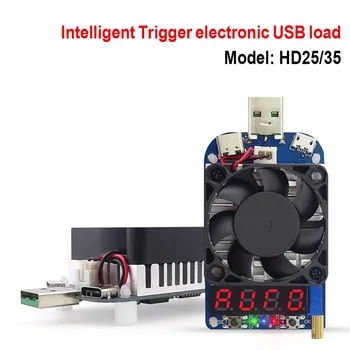HD25 HD35 Gatillo QC2.0 QC3.0 Electrónicos USB resistencia de Carga de Descarga de la batería prueba de corriente ajustable de tensión de 35w 40%de descuento