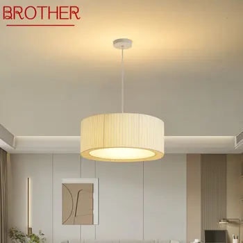 HERMANO Nórdicos Colgante Colgante de Luz LED Moderno Creatividad Blanco Simple lámpara de Araña de la Decoración de la Lámpara Para el Hogar Comedor Dormitorio