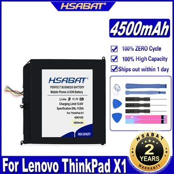 HSABAT 45N1102 45N1103 4500mAh Batería del ordenador Portátil para Lenovo ThinkPad X1 hélice Baterías Integradas