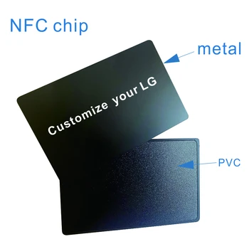 Impresión modificada para requisitos particulares del metal NFC de Control de Acceso de Tarjetas sin contacto RFID de 13,56 MHz ISO14443A Tarjeta Inteligente nfc 213 Fichas Impermeable
