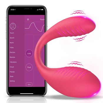 Inalámbrica Bluetooth Punto G Consolador Vibrador para Mujeres Estimulador de Clítoris de la APLICACIÓN de Control Remoto Vibración Bragas Anal Juguetes Sexuales para Adultos