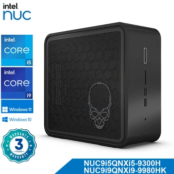 Intel NUC NUC9i5QNX/9i9QNX Fantasma Cráneo Cañón Quad Core i9-9980HK Mini PC Windows10 4K Oficina Micro ATX de Juegos de azar de Ordenador de Sobremesa