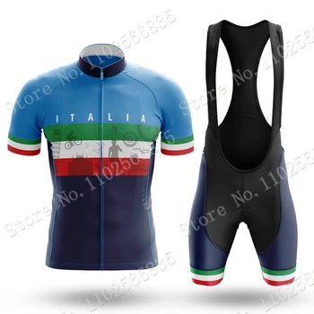 Italia Italia Nacional de 2023 Jersey de Ciclismo Conjunto Mens Verano Ciclismo Ropa de Bicicleta de Carretera de Camisas de Traje de Bicicletas culotte Maillot de MTB