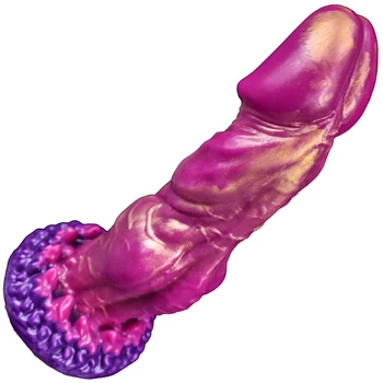 Joyfusion Titan Enorme Consolador de Silicona Con Copa de Succión Vaginal Gspot Juguete del Sexo Anal Mano libre Femenino Masculino Adulto Juguetes