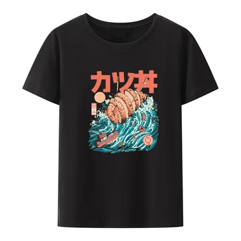 Katsuju Hombres Ropa de Ocio Creativo Cómodo Fresco Camisa de los Hombres de Camisa Impreso T-shirt Top Y2k Ropa Camiseta Transpirable Tees
