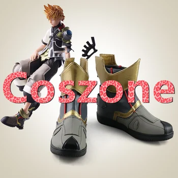 Kingdom Hearts Nacimiento por el Sueño de Sora Cosplay Zapatos Botas de Carnaval de Halloween Traje de Cosplay Accesorios