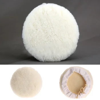 La calidad de la Lana almohadillas de Pulido Abrillantado de Cojín de 180mm 1pcs Accesorios Artificiales de Lana de Vidrio de Limpieza Pulido de Mat