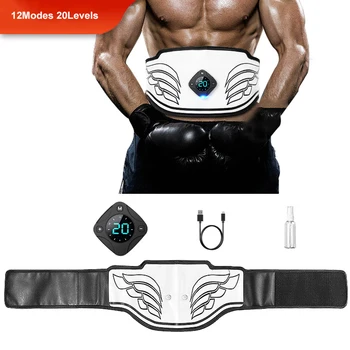 La Estimulación muscular Cinturón Eléctrico ABS Estimulador Entrenador EMS Abdominal Ejercitador de la Tonificación de los Cinturones de Entrenamiento de la Aptitud de Adelgazamiento Masajeador