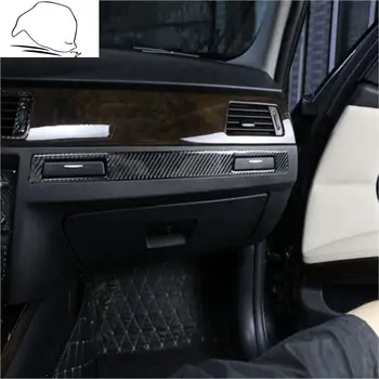 La Fibra de carbono en Coche de Copiloto de Taza de Agua Titular de la Cubierta del Panel de adorno de Interiores Decoración para BMW E90 E92 E93 3 de la Serie de coches pegatinas
