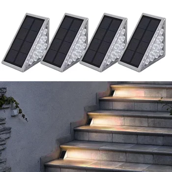 La Luz Del Led Al Aire Libre Solar Inalámbrico Impermeable Brillante Estupenda Del Sensor De Movimiento De Paso De La Lámpara De Jardín Solar De La Luz De La Escalera