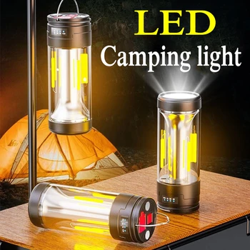 La Luz LED para Camping USB Recargable de la Luz de Carpa Colgar las Luces de la Linterna de Emergencia Luz de Advertencia de la Antorcha Linterna de Camping