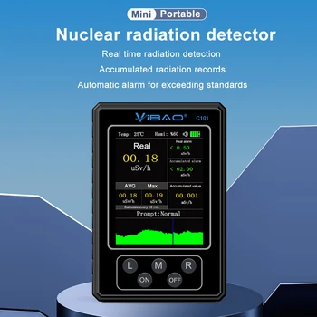 La Radiación Nuclear Detector Multi-función Radiactivos Contador Geiger Digital TFT Pantalla a Color de β-Rayos X Rayos gamma Rayos Tester