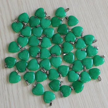 Las mujeres de Regalo Mayorista de Encantos Naturales de Malasia Jades de Piedra Corazón de Amor Perlas Colgantes de 20 mm Para la Fabricación de la Joyería de BRICOLAJE