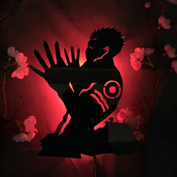 Led Silueta de Luz Anime Jujutsu Kaisen Sukuna Decoración de la Pared una luz de noche para la Decoración del Hogar Luz de la Noche Pared de la Habitación de la Luz