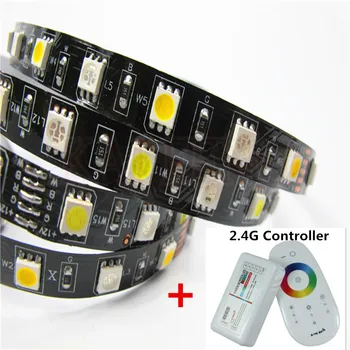 LED Tira de LED 5050 + 2.4 G inalámbrico de la Pantalla Táctil Controlador de RF DC12V SMD 60Leds/M de Luz Flexible 5M Brillante WS2812/SK6812/8520