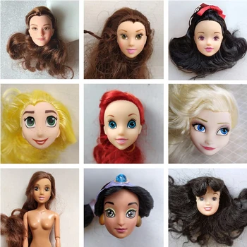 linda princesa muñeca de cabeza diy maquillaje de muñeca de cabeza de juguete modelo de regalo de colección