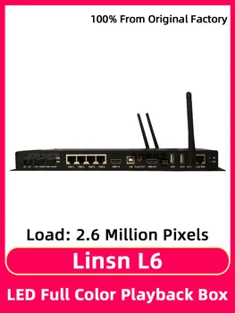 Linsn L6 Synasynchrony Y Asincrónica Jugador Lleno de Color LedVideo Sistema de Control de la Caja de Wifi USB Soporta Hasta 2.6 Millones de Píxeles