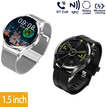 Llamada por Bluetooth NFC de 1,5 Pulgadas Smartwatch Para Zenfone 9 7 8 Asus Zenfone 8 Rog 6 Pro 7 Zen Mujeres de Vigilancia de la Salud de la Pulsera de Fitness