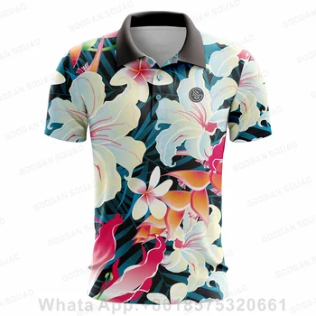 Los hombres Camisa de Golf de Verano de secado Rápido T-shirt camiseta de Deporte Ropa de Golf Tops de Manga Corta Transpirable Camisas de Polo Para los Hombres la Ropa de Golf