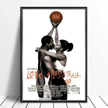 Love & Basketball 2000 Romance De Película Lienzo Cartel De La Casa De La Pintura De La Pared De La Decoración (Sin Marco)