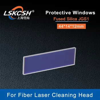 LSKCSH 50Pcs/Lot Laser de la Fibra de Protección de la Lente del espejo/de Protección de Windows 44*14*12 mm De Fibra de Láser de la Máquina de Limpieza