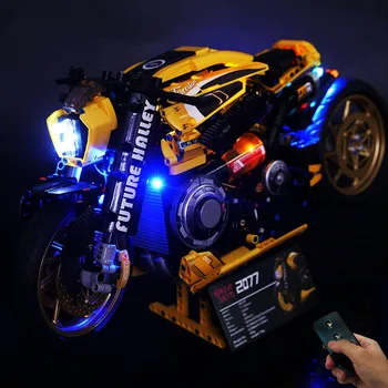 Luz LED Kit para K Cuadro de 10506 Harilay Davvis 2077 Motocicleta Bloques de Construcción (Solo LED ,Ningún Modelo de Coche )