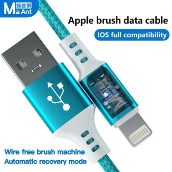 MaAnt de Datos USB Flashing Cable de Carga Intermitente Recuperación Automática Modo Relámpago Para Iphone/Ipad/Ipod de Transmisión de Datos por Cable