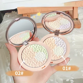 Maco Andy Delicada 4-color de la Miel en Polvo Fácil de Maquillaje Corrector de Control de Aceite Impermeable Natural Diaria de la Cara de Maquillaje Duradero