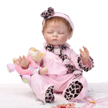 Mayorista realista reborn baby doll populares muñecas del bebé real suave toque de dormir de la muñeca del bebé
