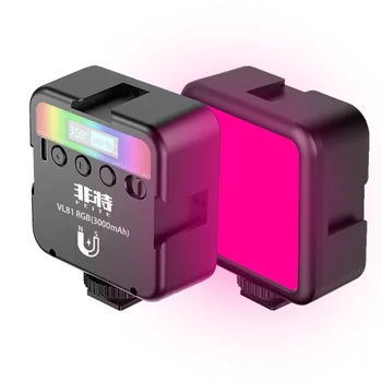 Mejorar Tus vídeos de Iluminación con VL81 de Vídeo RGB Luces Mini LED Luz de la Cámara con 3000mAh Batería Recargable de Taringa grabando y filmando
