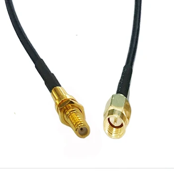 Micropunto Compatible M5 Hembra SMA Macho 10-32 UNF Vibración del Sensor de Aceleración de Prueba de Cable RG174 1/2/3/5/10M