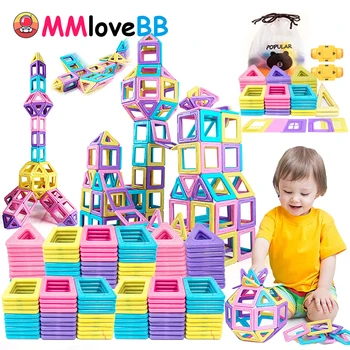 Mini Tamaño Magnético de Construcción para Niños de Macarons de Colores Magnético Bloques de Construcción para Niños Imanes Juguetes para Niñas