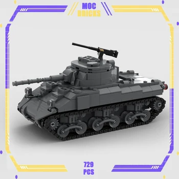 Moc Bloques de Construcción Militar de la Serie de Tanques Pesados M4 Tecnología de Ladrillos DIY conjunto de Juguetes Para los Niños los Niños los Regalos