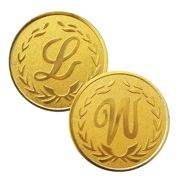 Moneda de oro de la Galjanoplastia de la Colección de L a Carta de Perder Ganar Regalo Colección de Monedas de la Moneda de la Suerte moneda Conmemorativa