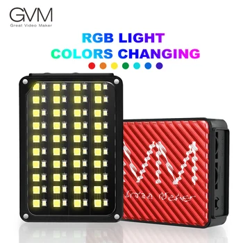 MTMA 7S RGB LED de la Cámara de Vídeo de Vídeo de la Luz 80LEDs Colorido 5600k Liviano y Portátil, Mini Estudio Fotográfico, Fotografía de Relleno de Iluminación