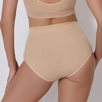 Mujeres Sexy de Punto Calzoncillos Bragas Pura Ropa interior Transpirable Mediados de cintura Amplia WaistbandUnderwear Deporte Casual Ropa interior