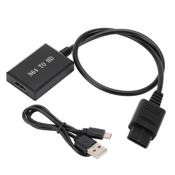 N64 HD Convertidor Adaptador HD Cable de Enlace para N64/GameCube/SNES Plug and Play 1080P Sin Necesidad de Instalar Controladores