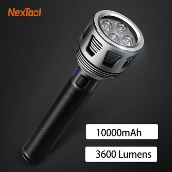 Nextool Linterna 3600lm 450m agua IPX7 10000mAh USB Recargable Seaching de la Antorcha LED de Luz de Emergencia Para Acampar al aire libre