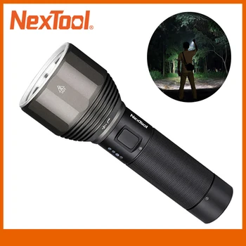 NexTool Linterna Recargable 2000lm 380m 5 Modos de agua IPX7 5000mAh de Luz LED Tipo-C Seaching de la Antorcha para Acampar