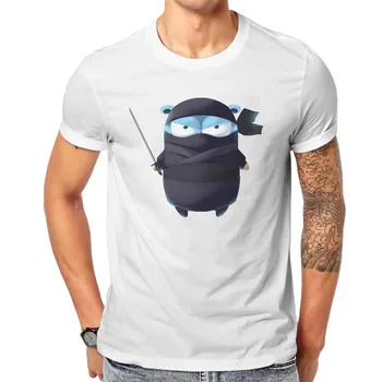 Ninjas Japanense la Cultura de la Moda Cool Golang Gopher Camiseta Clásica de los Hombres de la Moda Camisetas Tops de Algodón Grande O-Cuello de la Camiseta