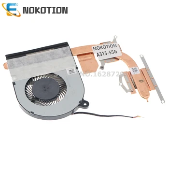 NOKOTION DTADQ5D577G001 CCIFBZAU008010 DA0ZAWMB8G0 Radiador Para ACER 3 A315-55 Portátil de la CPU GPU de Refrigeración del disipador de calor con ventilador