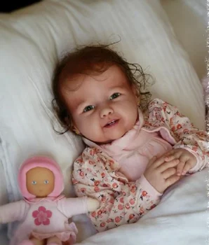 NPK 30inch Enorme Bebé Reborn Niño Madeleine Con el Cuerpo y los Ojos Llenos conjunto inacabado de la Muñeca Partes