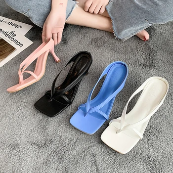 Nueva Moda Elegante Dedo del pie Abierto Rose Sandalias de Mujer de tacón de Aguja Tacones Zapatillas de Lujo Sandalias de Diseñadores de Mujer Zapatos de 2023